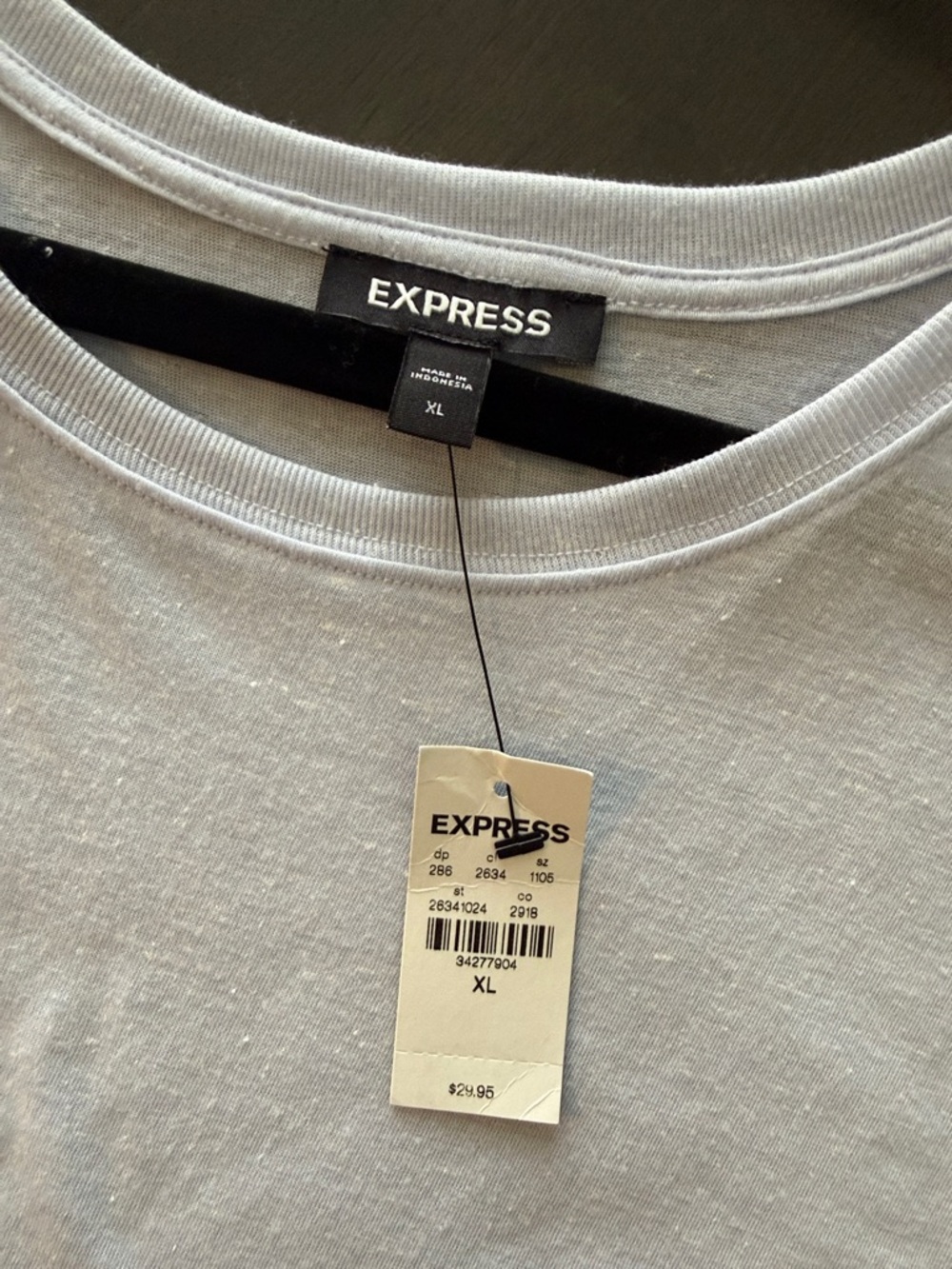 Express Light Blue Top - Picture 2 of 6